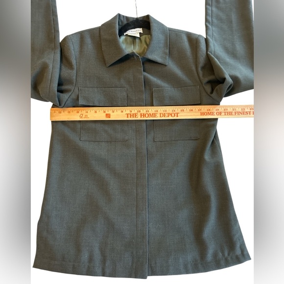 Harve Bernard Sport Women’s Wool Fully Lined Military Style Jacket Green Size 6. - Picture 10 of 11